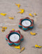 Blue Pottery T-Light Holder Set Of 2 Pcs.